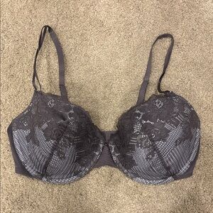 Natori Lace Underwire Bra - Dark Gray